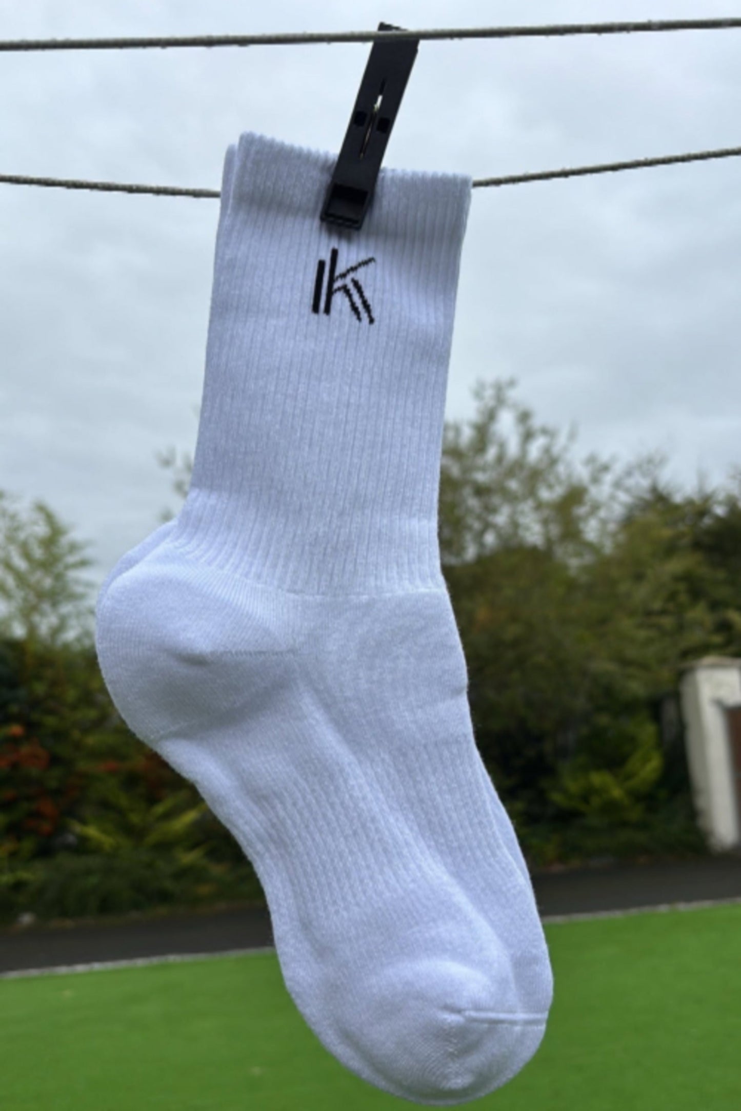 KABO5 Cushioned Organic Cotton Blend Socks - White