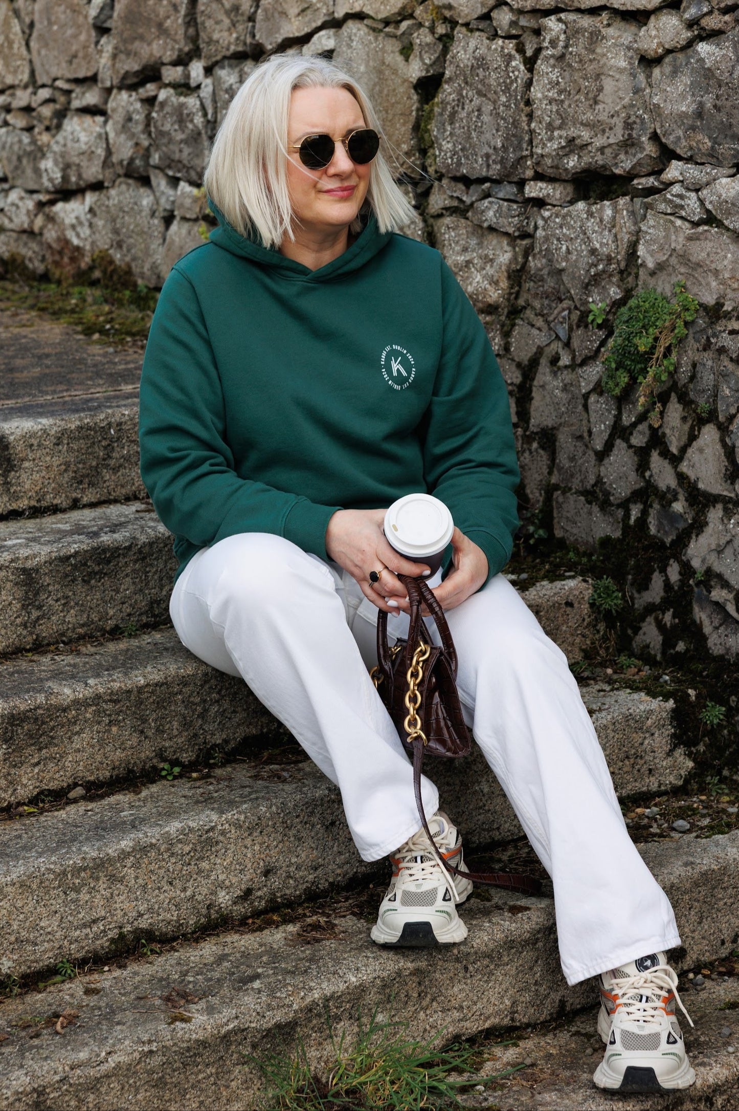 Hoodie Green Fleece Lined