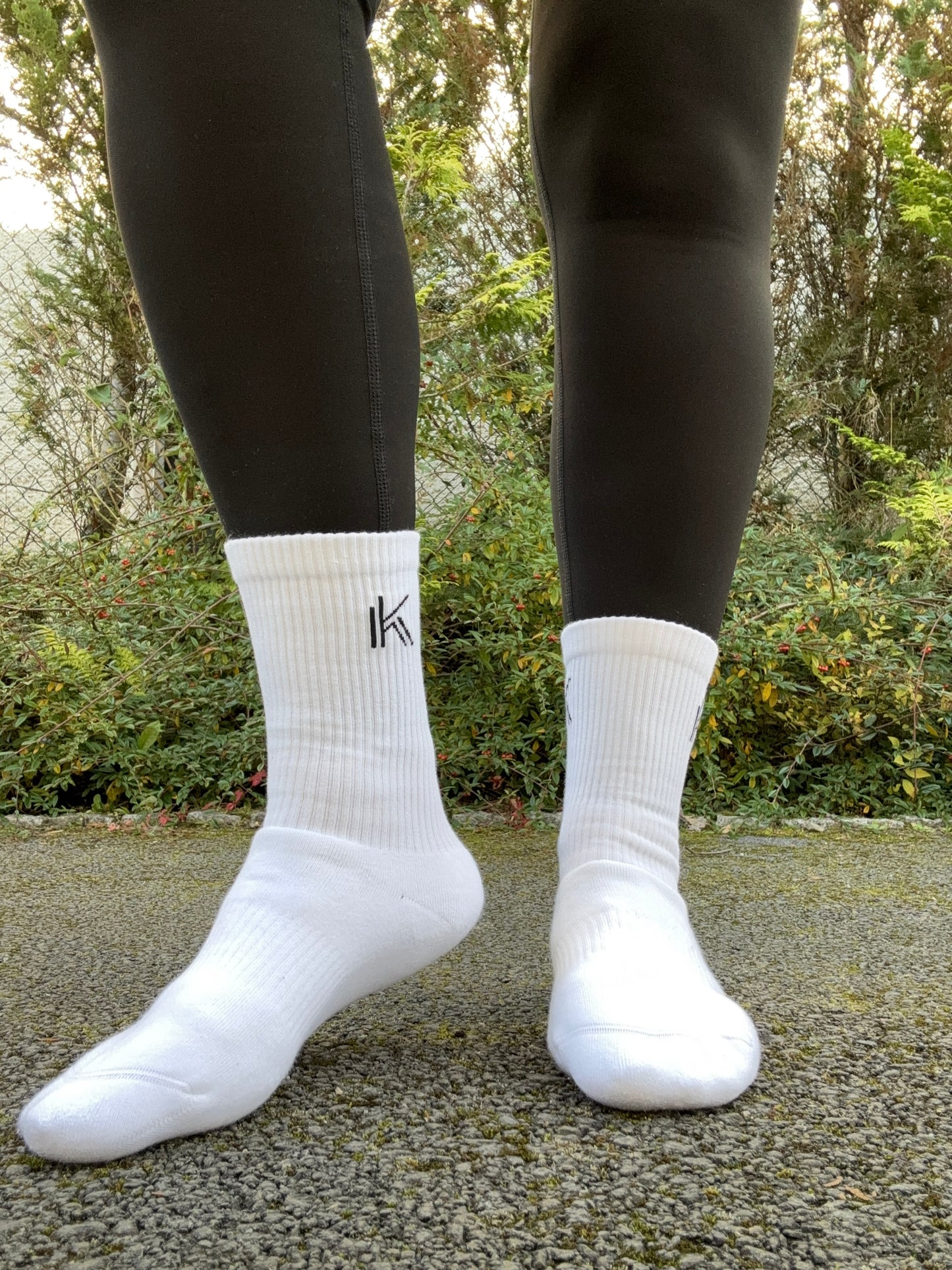 KABO5 Cushioned Organic Cotton Blend Socks - White