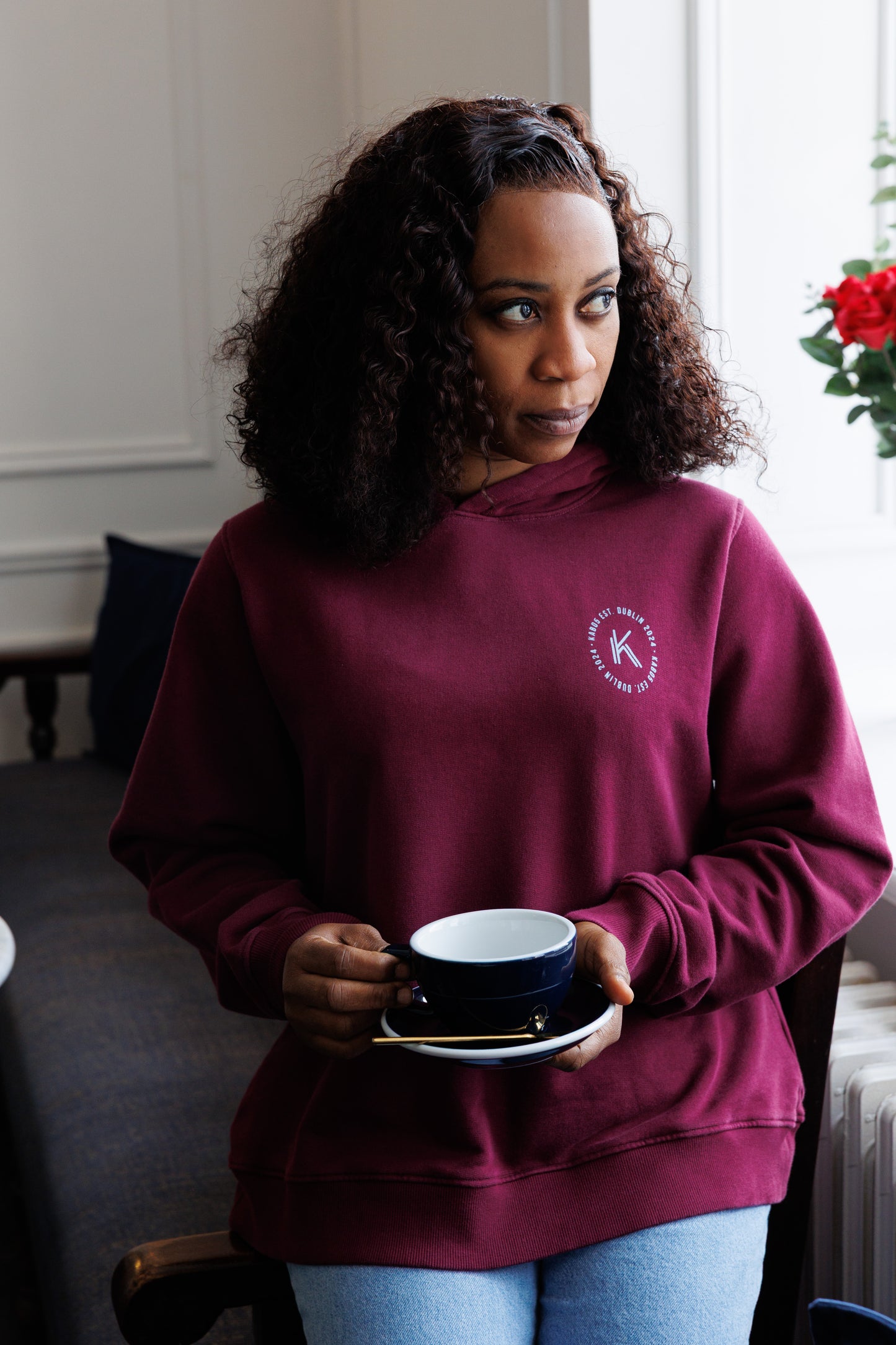 Hoodie Purple Fleece Lined