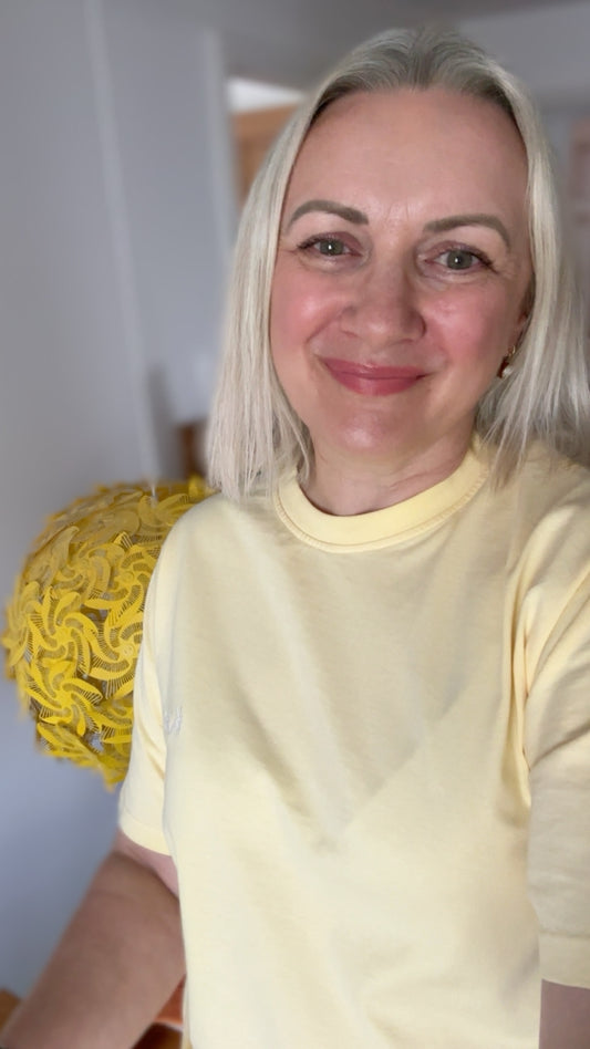 100% Organic Cotton Unisex Short Sleeve T-Shirt - Yellow