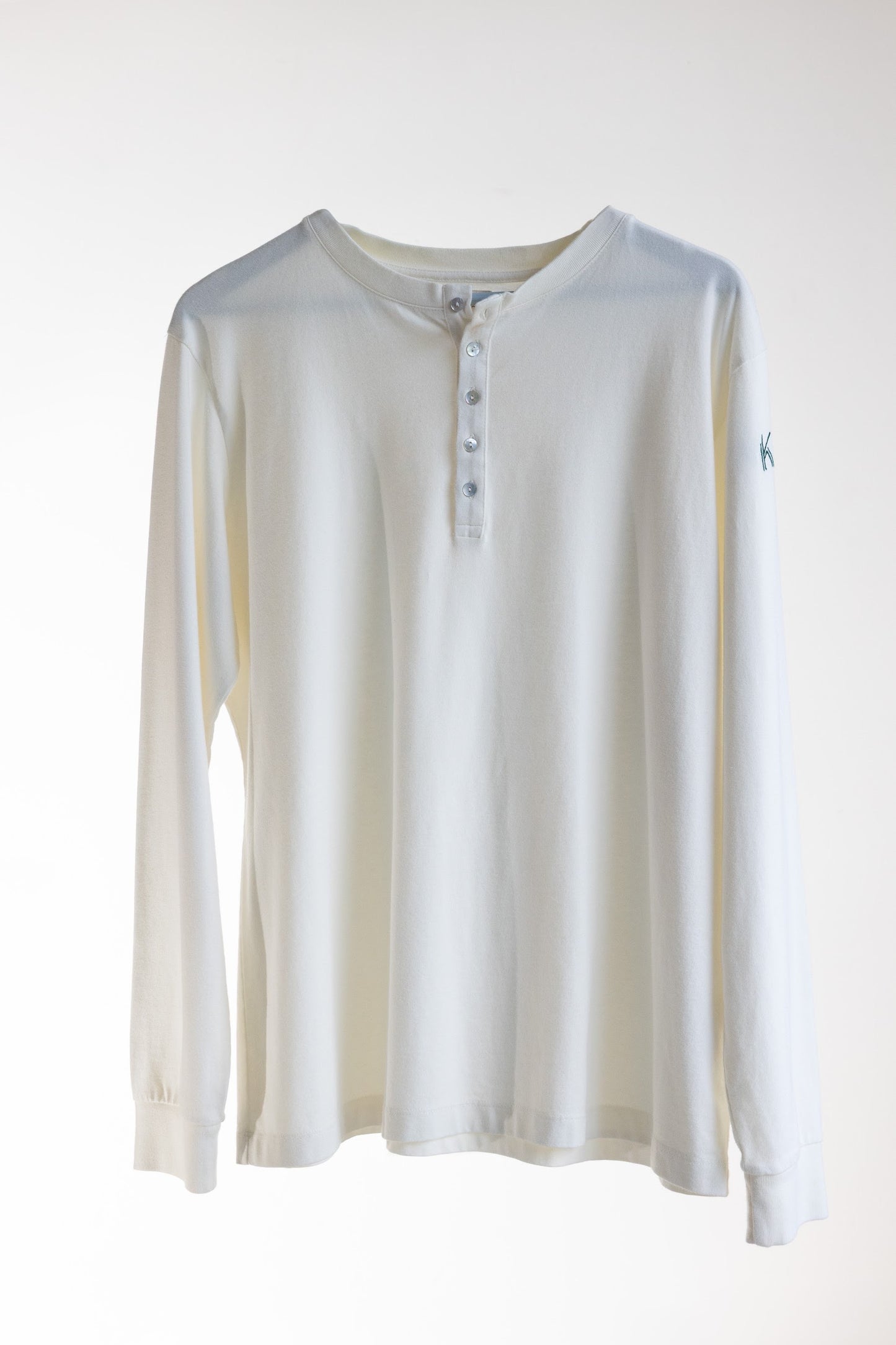 Long Sleeve Henley Style Top