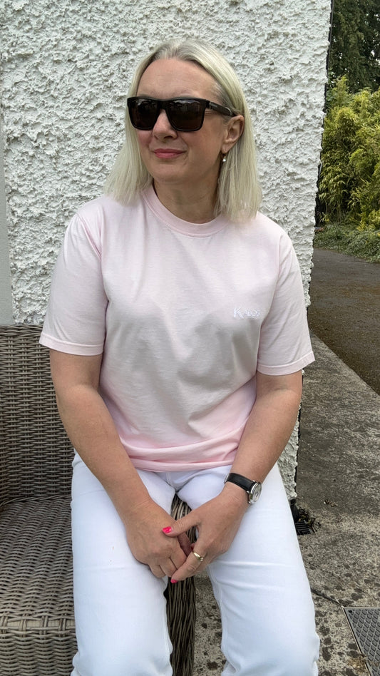 100% Organic Cotton Unisex Short Sleeve T-Shirt - Pink