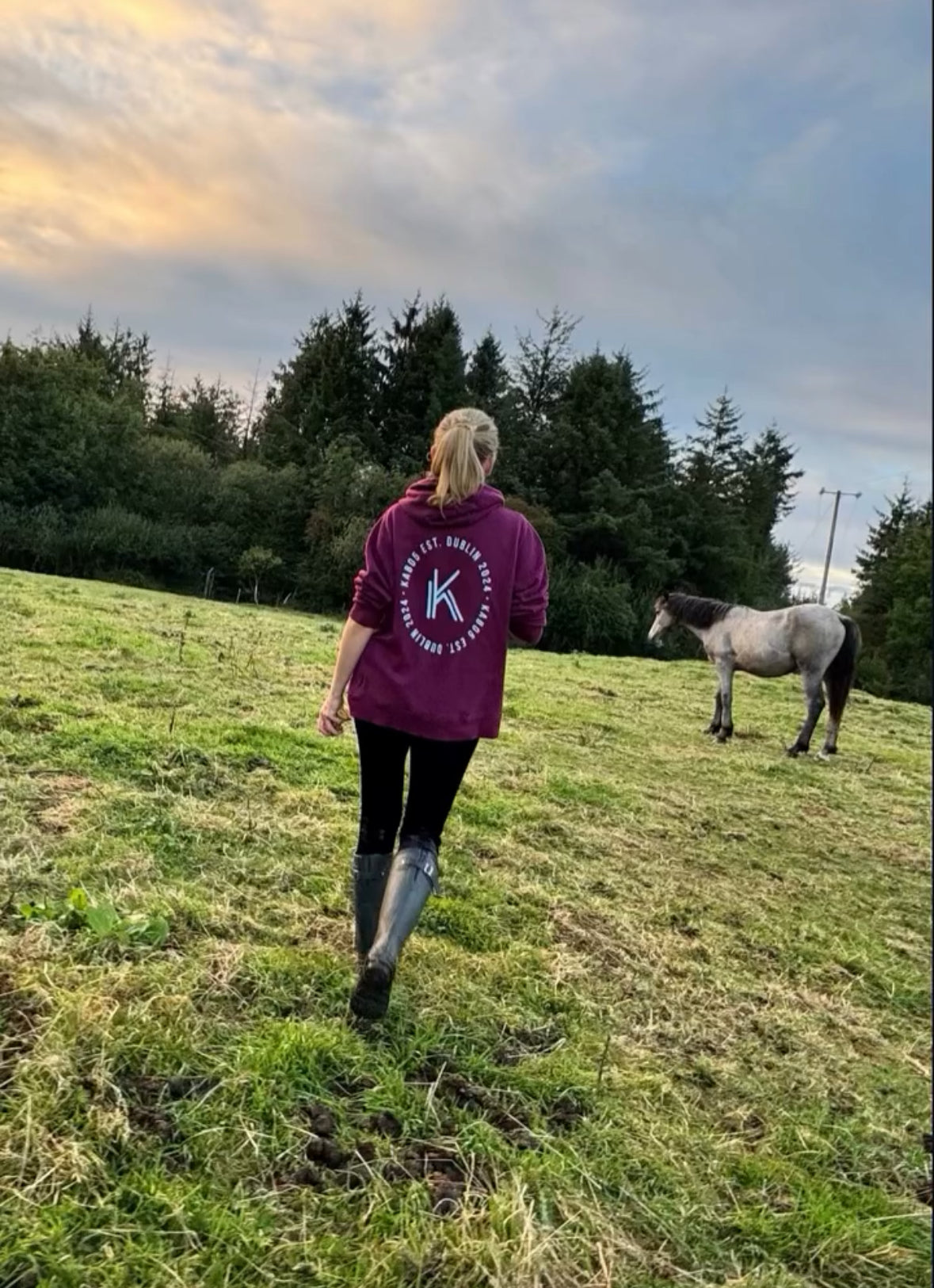 Hoodie - 100% Organic Cotton -Purple